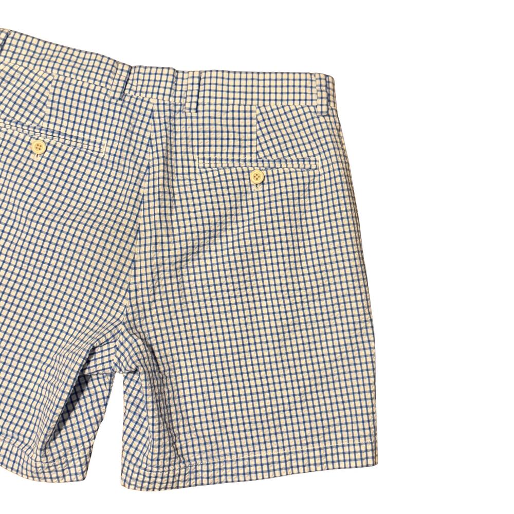 Vineyard Vines Breaker Shorts Blue White Check Seersucker 30 - Picture 8 of 11